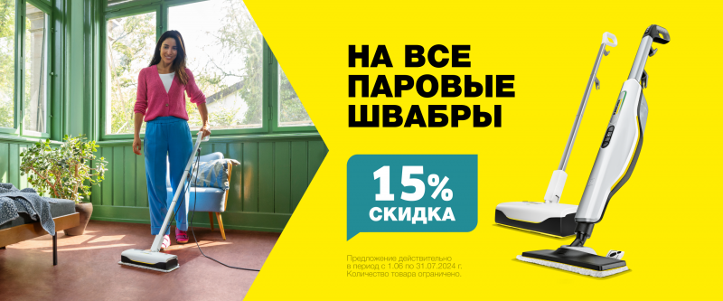 Товар месяца Паровые швабры Июнь 2024