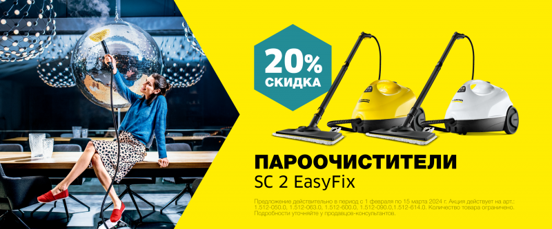 Товар месяца Пароочистители Февраль 2024